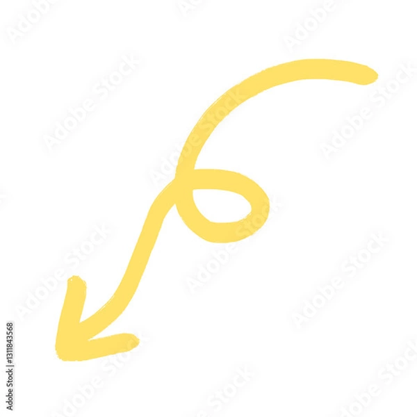 Obraz Yellow arrow 