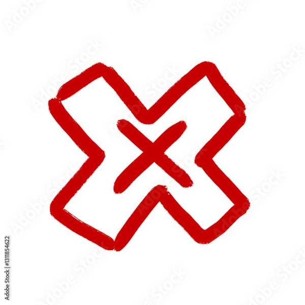 Obraz red cross mark