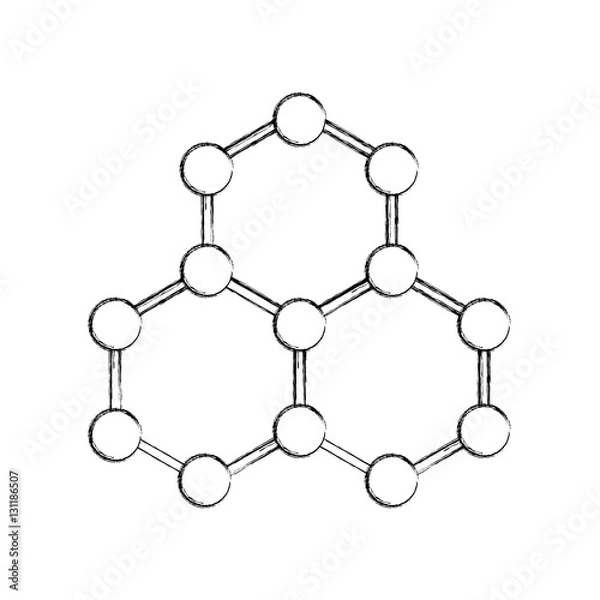 Fototapeta molecule structure isolated icon vector illustration design