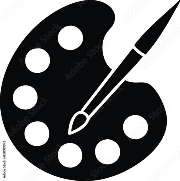 Obraz paint brush and palette