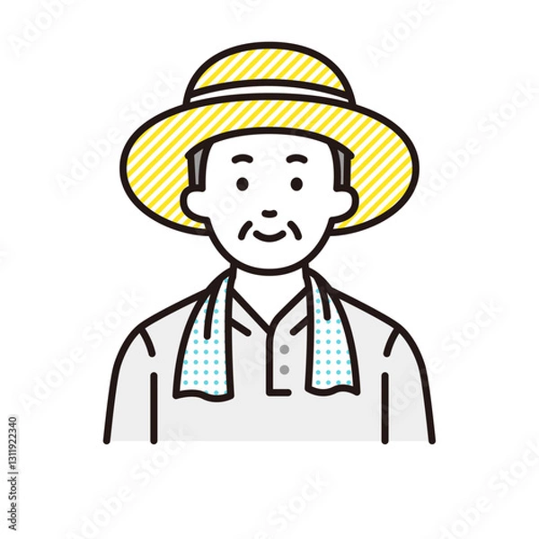 Fototapeta 笑顔の農家