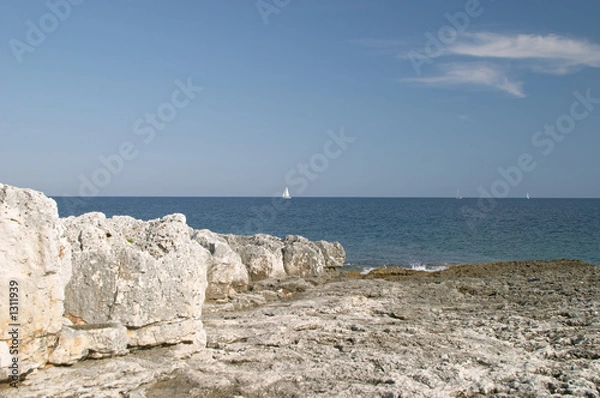 Fototapeta blue sea coast