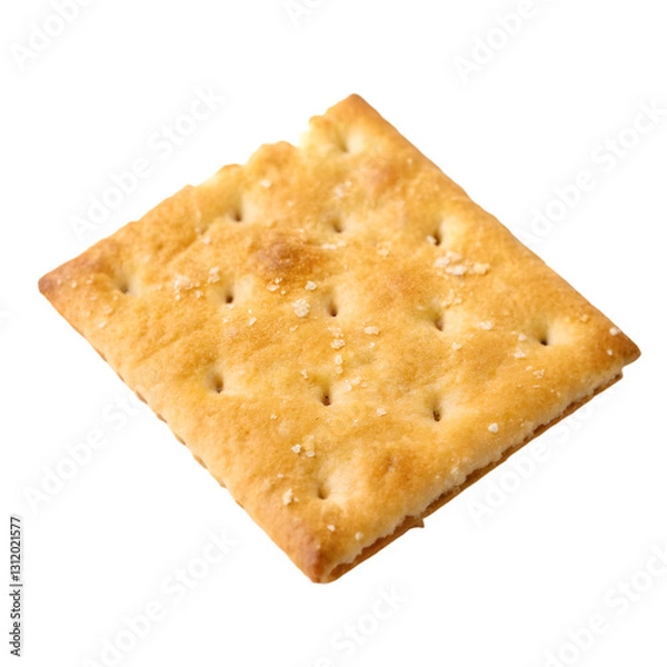 Fototapeta Crispy cracker isolated on transparent background