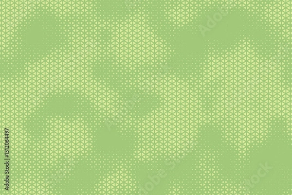 Obraz Triangular Halftone Texture Retrowave Vector Geometric Technology Abstract Light Green Background. Half Tone Triangles Retro Colored Pattern. Minimal 80s Style Dynamic Tech Structure Wallpaper