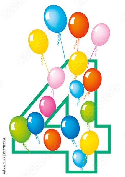 Obraz compleanno numero 4