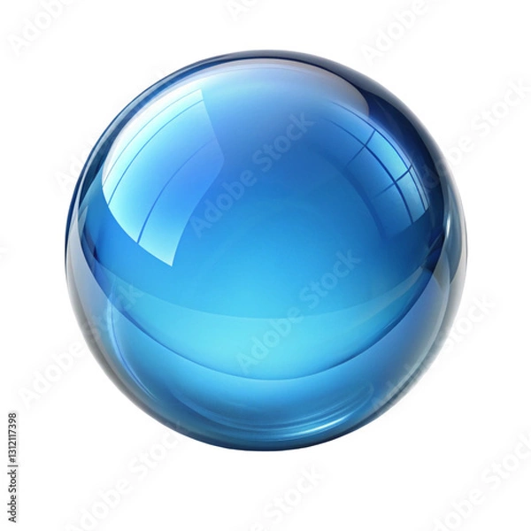 Obraz blue glass ball