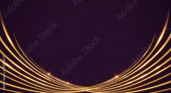 Fototapeta Luxury lines and gold lines on abstract banner background. Space for copying text. Luxury background, banner design style.