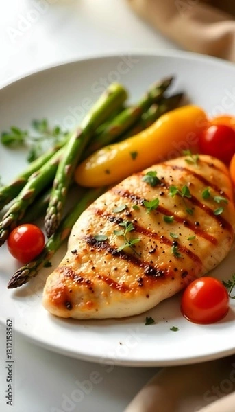 Obraz grilled chicken breast