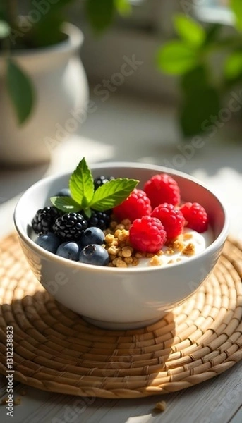 Obraz muesli with berries