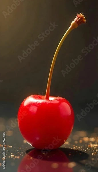 Obraz cherry in water