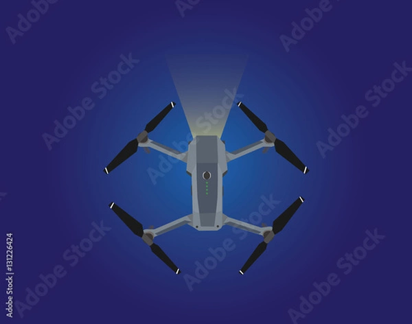 Obraz The drone at night