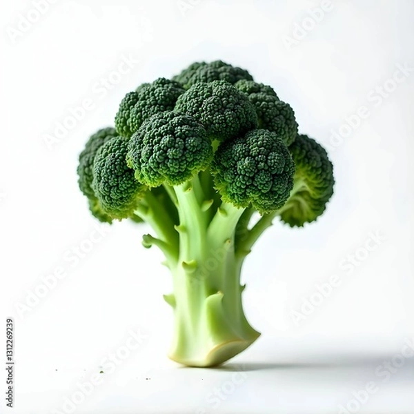 Obraz broccoli on a white background