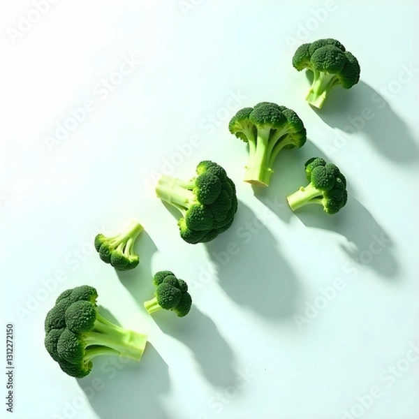 Obraz fresh vegetables on a white background