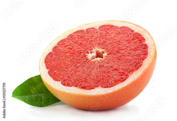 Obraz Orange grapefruit on white