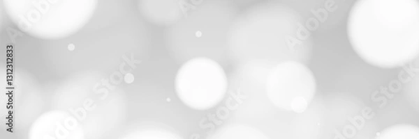 Fototapeta Abstract gray bokeh background, light spots, soft focus, design element