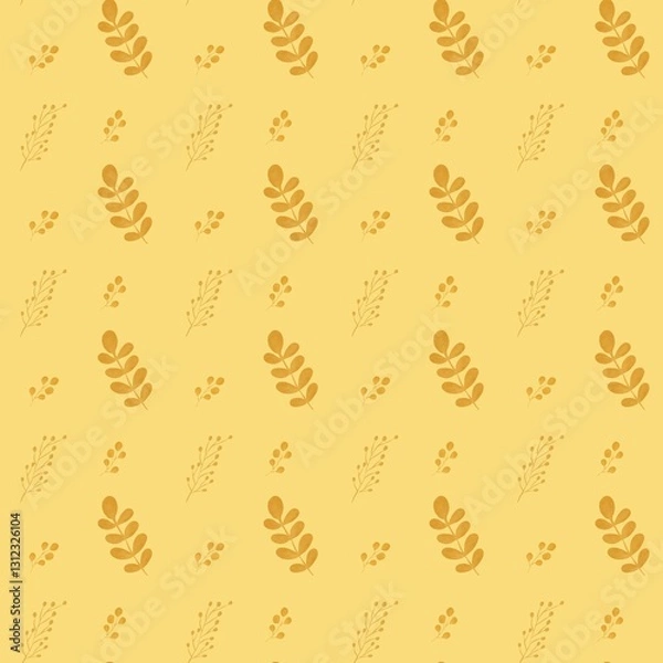 Obraz Leaves seamless pattern on background.