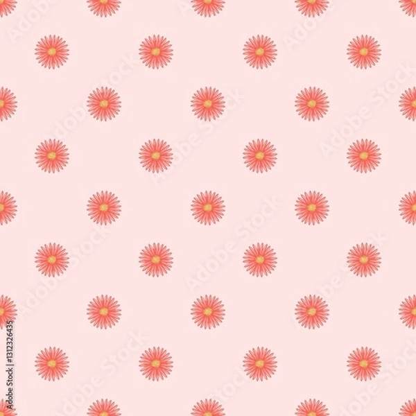 Obraz Seamless flowers art on pattern for background and backdrop.