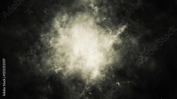 Fototapeta Mysterious Cosmic Nebula: A Glimmer of Light in the Darkness