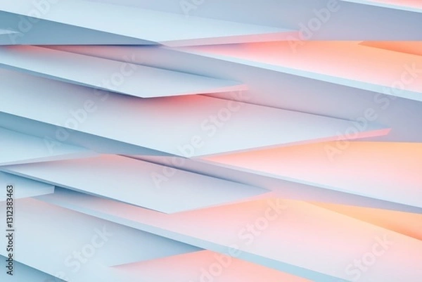 Fototapeta geometric abstract pattern with layered triangles arranged in sleek modern layout with subtle gradients