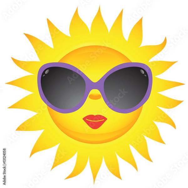 Fototapeta Sun icons. Vector illustration