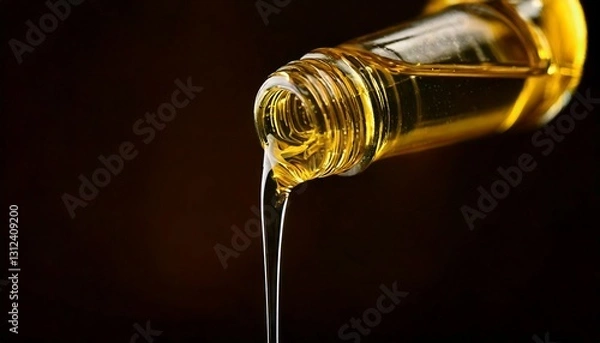 Obraz The Flowing Texture of Dripping Oil