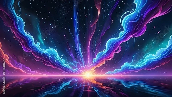 Fototapeta abstract fractal background