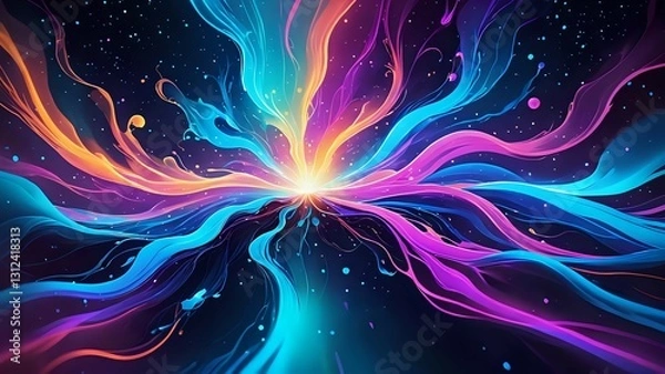 Obraz abstract fractal background