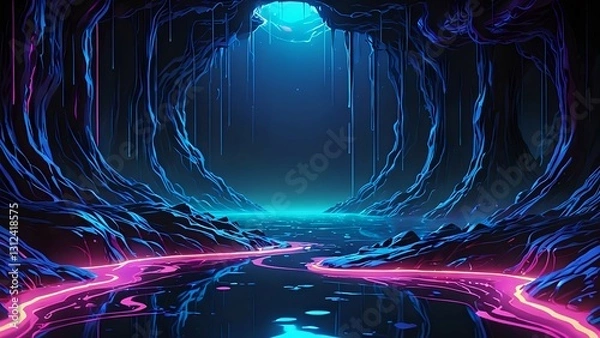 Obraz abstract blue background