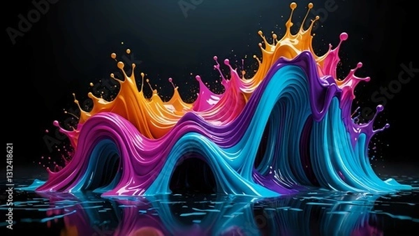 Fototapeta abstract colorful background