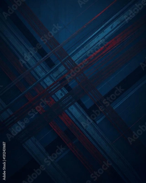 Fototapeta Abstract dark blue background with diagonal stripes and effects