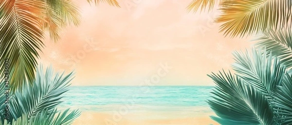 Fototapeta seaside invitation template