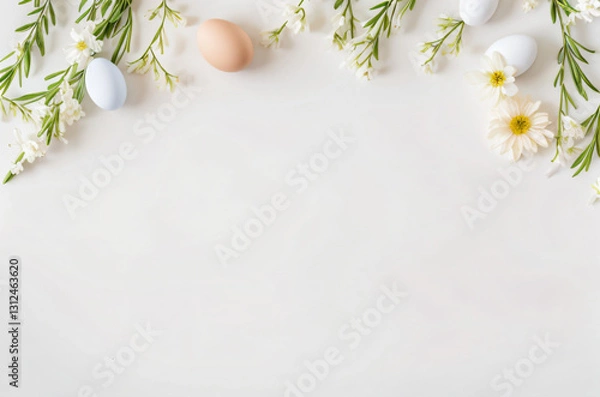 Fototapeta "Celebrate the beauty of Easter with a fresh and elegant composition!perfect for capturing the joy and renewal of spring."  
