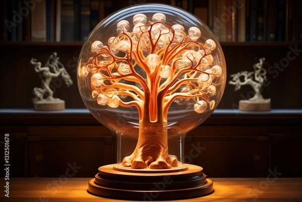 Obraz Artificial intelligence prototype in the library