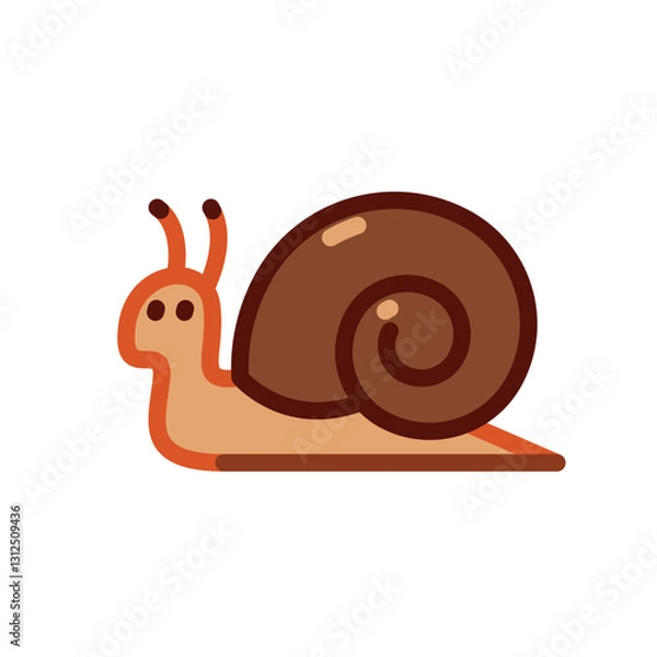 Obraz snail emoji modern vector illustration on white background