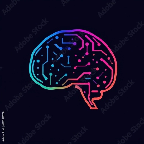 Fototapeta Development learning in machine logo