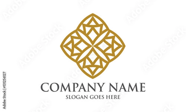 Obraz Elegant Abstract  Diamond Logo Image Vector