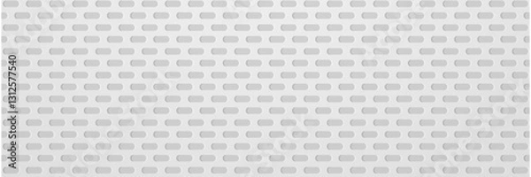 Obraz Gray perforated metal sheet texture background