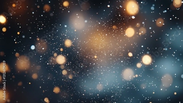 Fototapeta background of abstract glitter lights. silver and white. de-focused