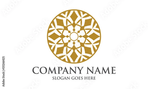 Obraz Elegant Abstract Circular Logo Image Vector