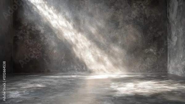 Fototapeta Sunbeams Illuminating a Grungy Corner