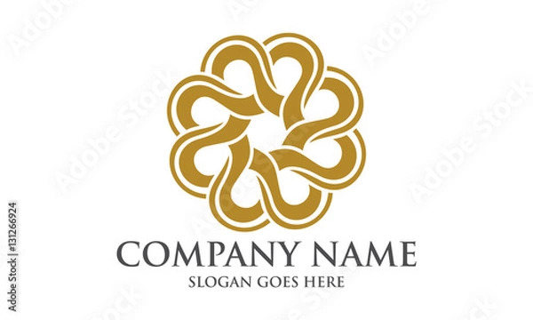 Obraz Elegant Abstract Circular Logo Image Vector