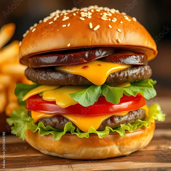 Fototapeta delicious burger