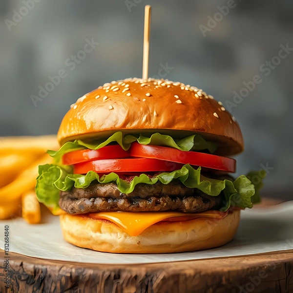 Fototapeta delicious burger