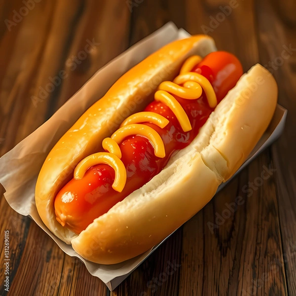 Fototapeta delicious hotdog