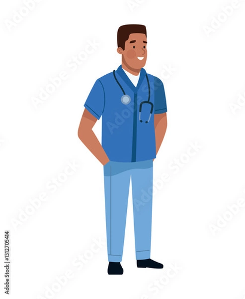 Obraz Nursing Student with Stethoscope