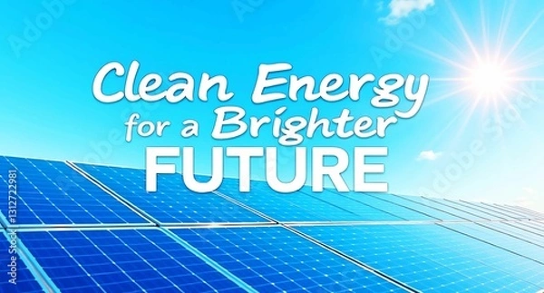 Obraz solar panels promotion banner 