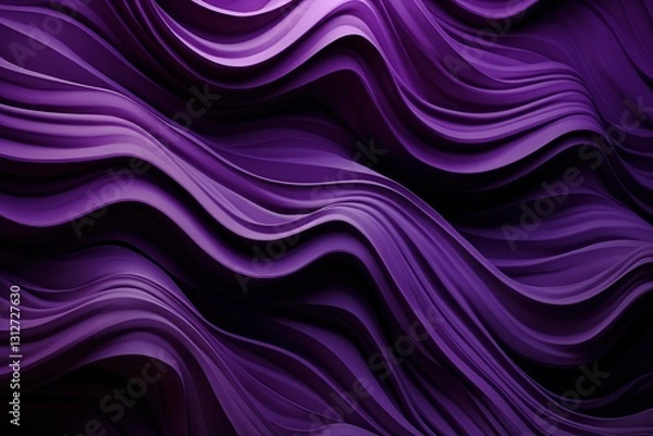 Obraz Abstract purple wavy background