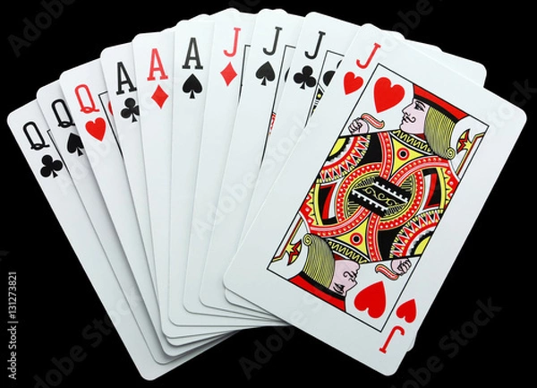 Obraz Gin rummy card hand