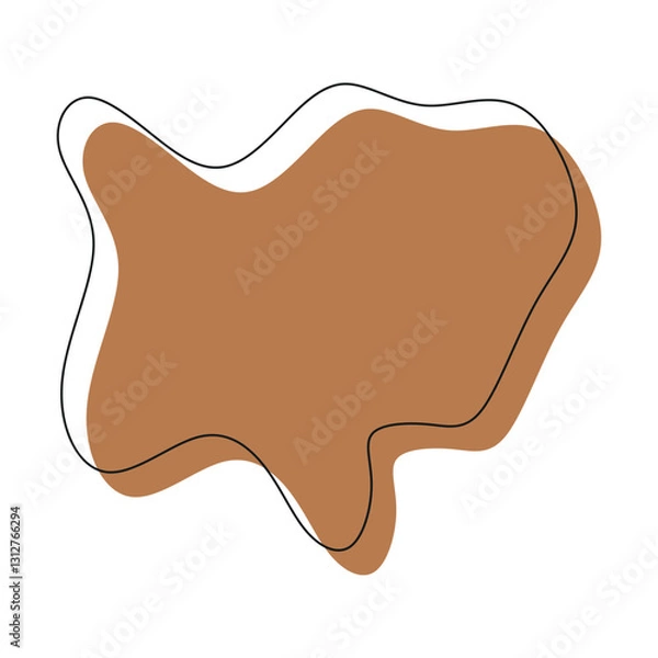 Fototapeta Abstract Blob Shape