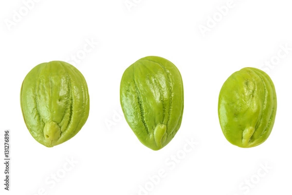 Fototapeta Sato seeds isolated on white background has the clipping path.